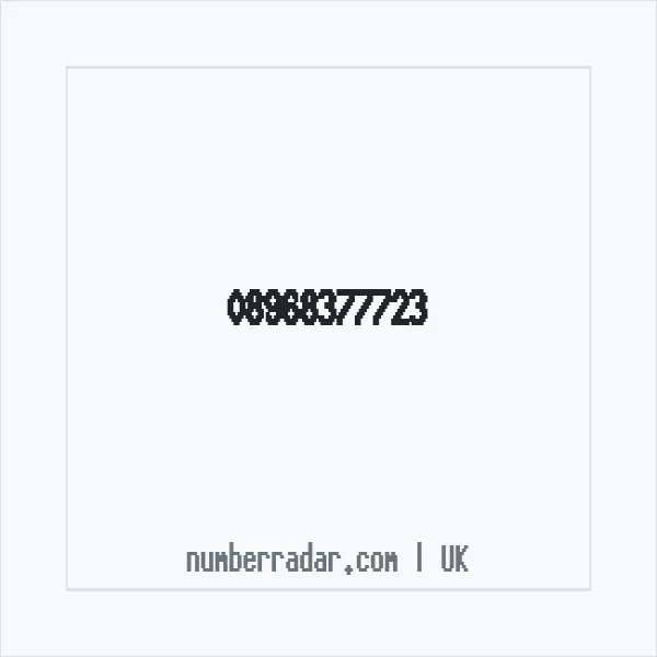 Reverse number check for +44 896 837 7723 — who called me?