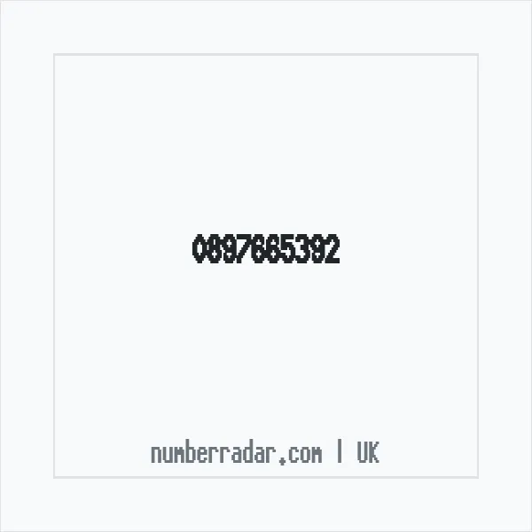 Reverse number check for +44 897665392 — who called me?