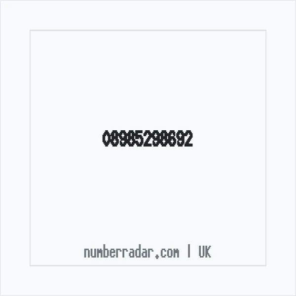 Reverse number check for +44 898 529 8692 — who called me?