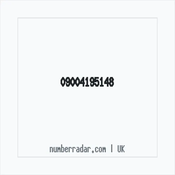 Reverse number check for +44 (9004) 195-148 — who called me?
