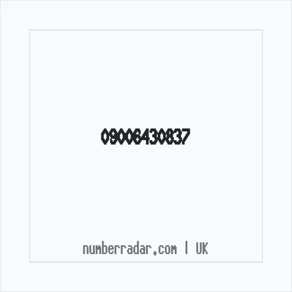 Reverse number check for +44 (9006) 430-837 — who called me?