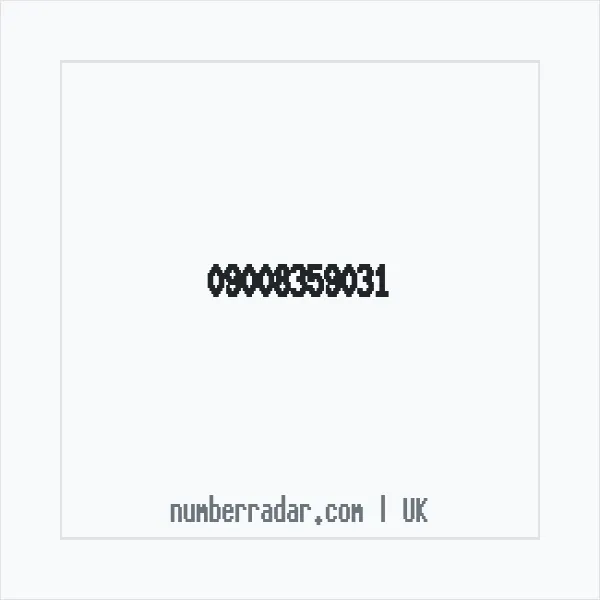 Reverse number check for +44 (9008) 359-031 — who called me?