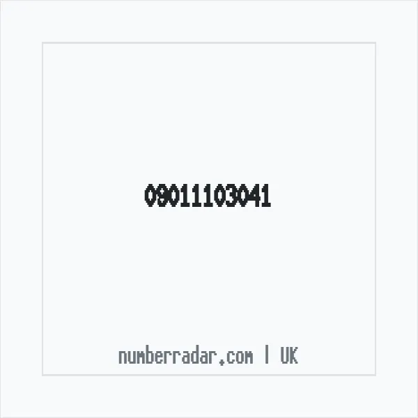 Reverse number check for +44 (9011) 103-041 — who called me?