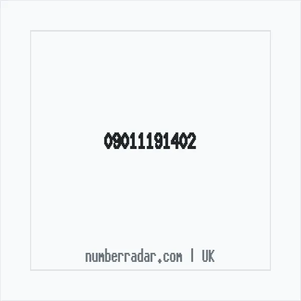 Reverse number check for +44 (9011) 191-402 — who called me?