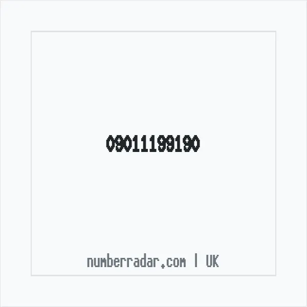 Reverse number check for +44 (9011) 199-190 — who called me?
