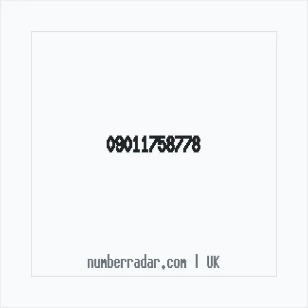 Reverse number check for +44 (9011) 758-778 — who called me?