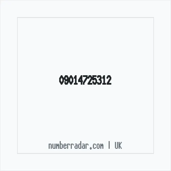 Reverse number check for +44 (9014) 725-312 — who called me?