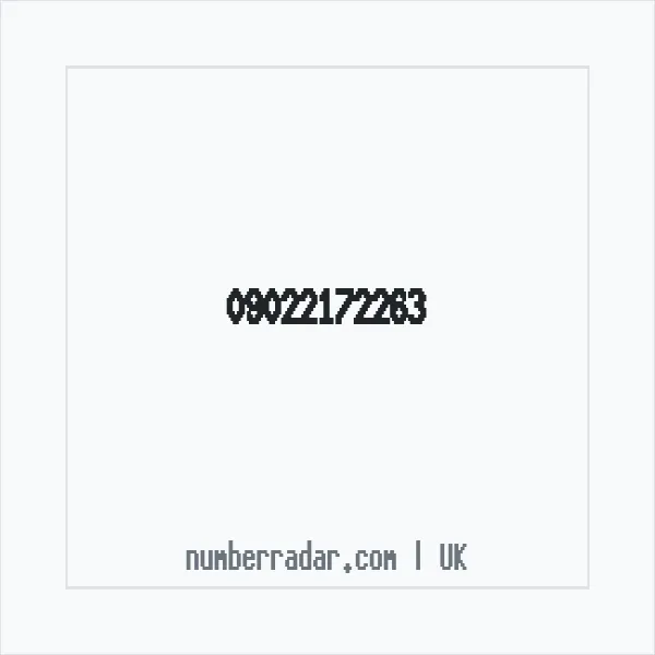 Reverse number check for +44 (9022) 172-263 — who called me?