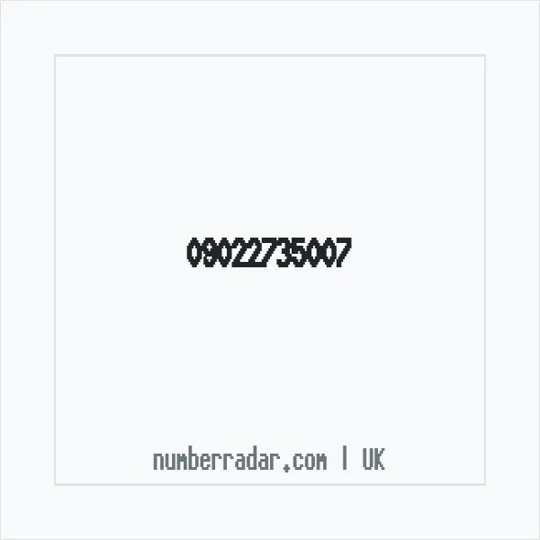 Reverse number check for +44 (9022) 735-007 — who called me?
