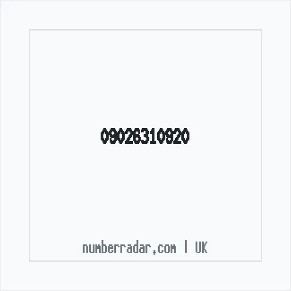 Reverse number check for +44 (9026) 310-920 — who called me?