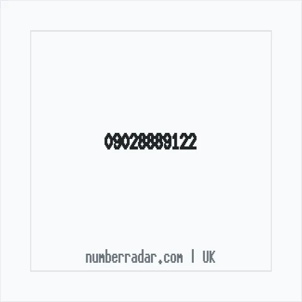 Reverse number check for +44 (9028) 889-122 — who called me?