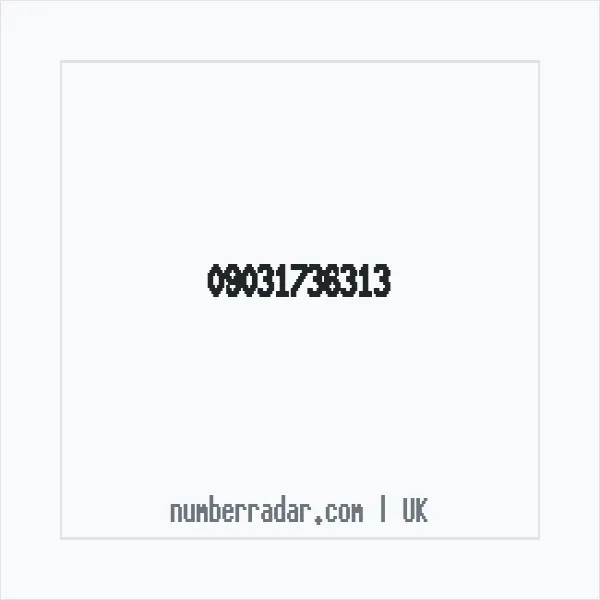 Reverse number check for +44 (9031) 736-313 — who called me?