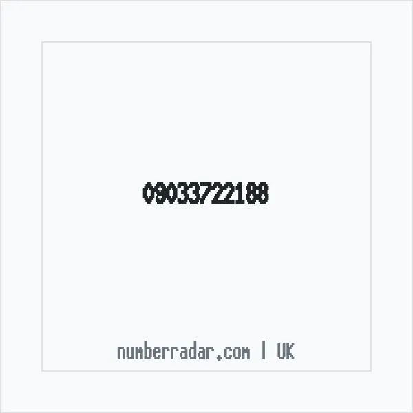 Reverse number check for +44 (9033) 722-188 — who called me?