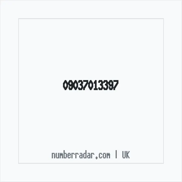 Reverse number check for +44 (9037) 013-397 — who called me?
