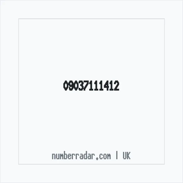 Reverse number check for +44 (9037) 111-412 — who called me?