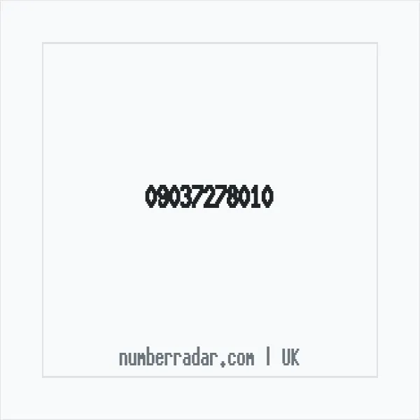 Reverse number check for +44 (9037) 278-010 — who called me?