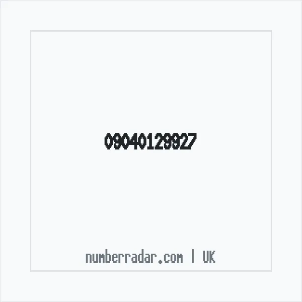 Reverse number check for +44 (9040) 129-927 — who called me?