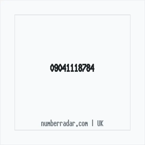 Reverse number check for +44 (9041) 118-784 — who called me?