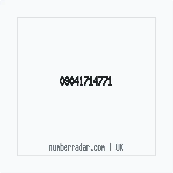 Reverse number check for +44 (9041) 714-771 — who called me?