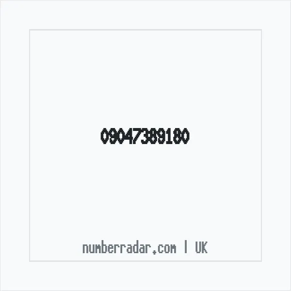Reverse number check for +44 (9047) 389-180 — who called me?