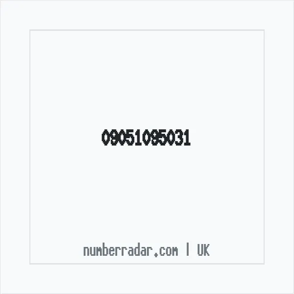 Reverse number check for +44 (9051) 095-031 — who called me?