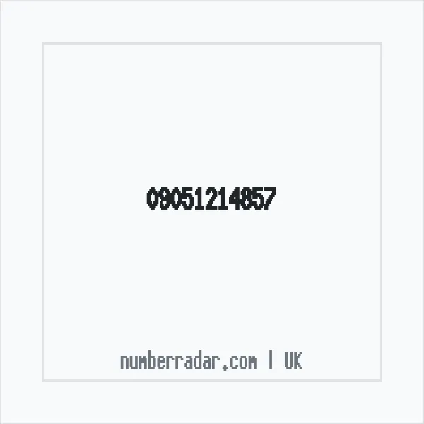 Reverse number check for +44 (9051) 214-857 — who called me?