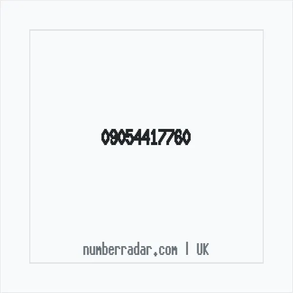 Reverse number check for +44 (9054) 417-760 — who called me?