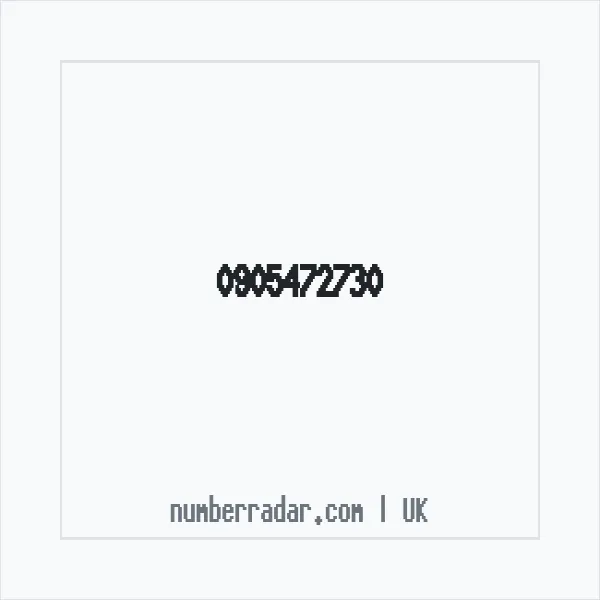 Reverse number check for +44 905472730 — who called me?