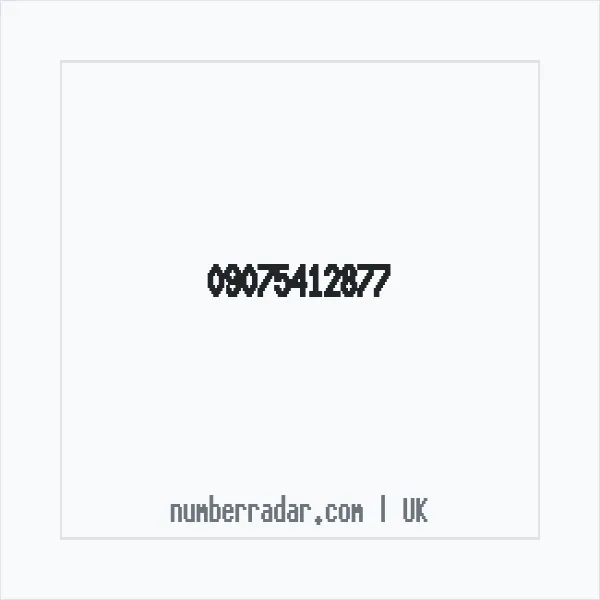 Reverse number check for +44 (9075) 412-877 — who called me?