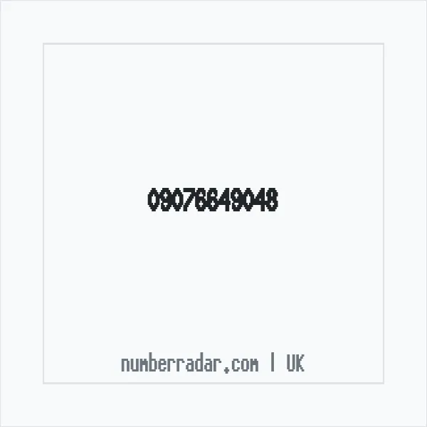Reverse number check for +44 (9076) 649-048 — who called me?