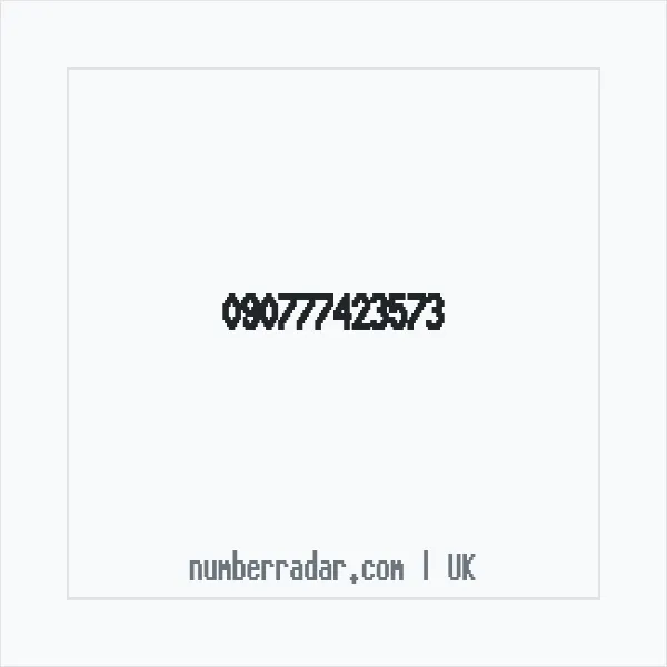 Reverse number check for +44 (9077) 742-357 — who called me?