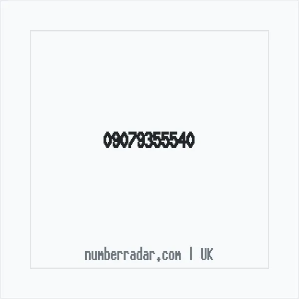 Reverse number check for +44 (9079) 355-540 — who called me?