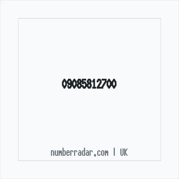 Reverse number check for +44 (9085) 812-700 — who called me?