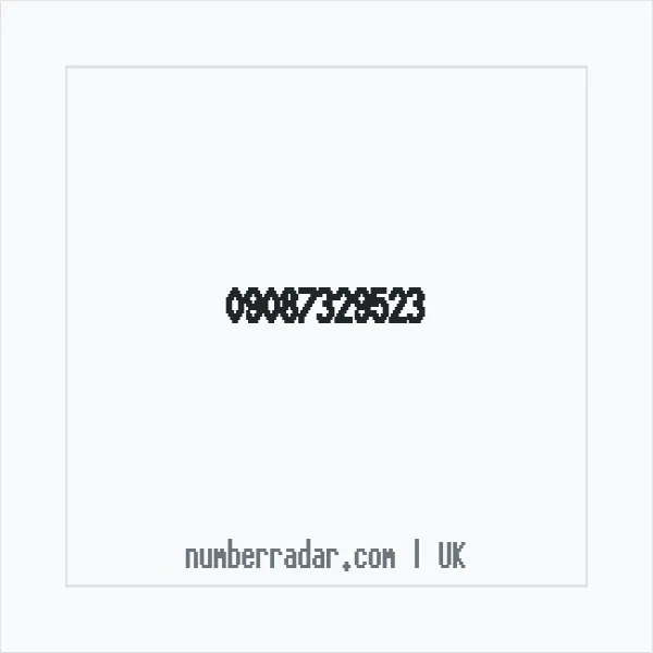Reverse number check for +44 (9087) 329-523 — who called me?