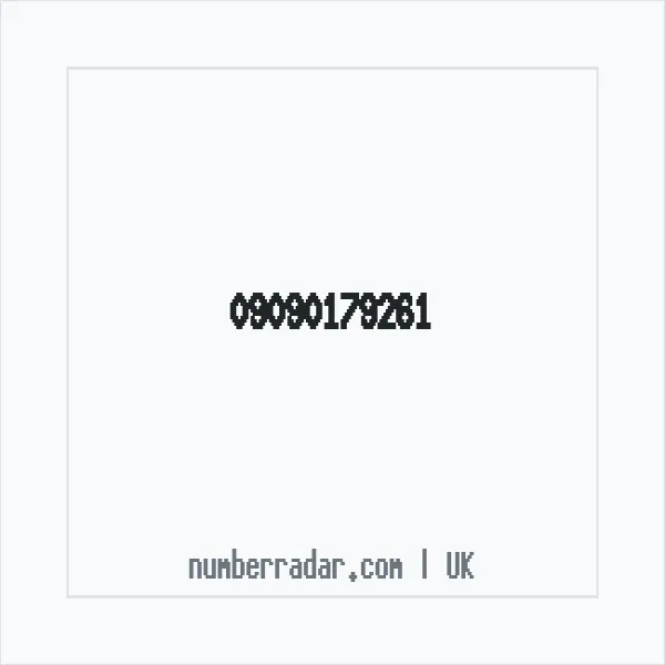 Reverse number check for +44 (9090) 179-261 — who called me?