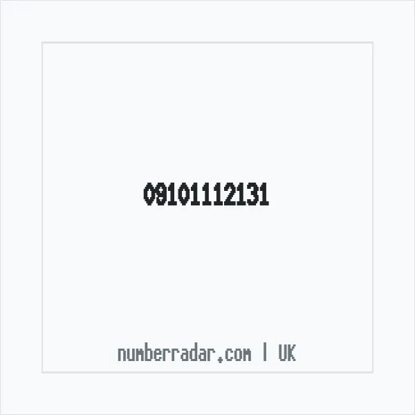 Reverse number check for +44 (9101) 112-131 — who called me?