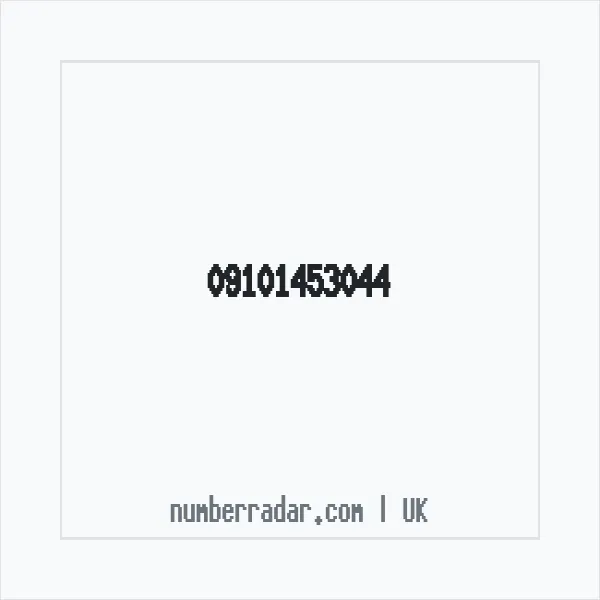 Reverse number check for +44 (9101) 453-044 — who called me?