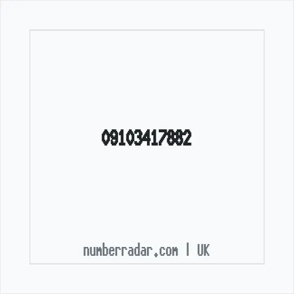 Reverse number check for +44 (9103) 417-882 — who called me?