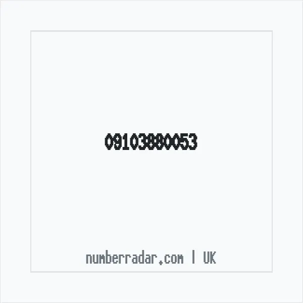 Reverse number check for +44 (9103) 880-053 — who called me?