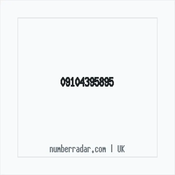 Reverse number check for +44 (9104) 395-895 — who called me?