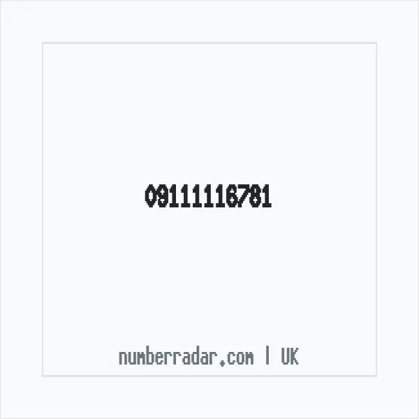 Reverse number check for +44 (9111) 116-781 — who called me?