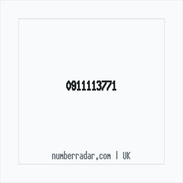 Reverse number check for +44 911113771 — who called me?