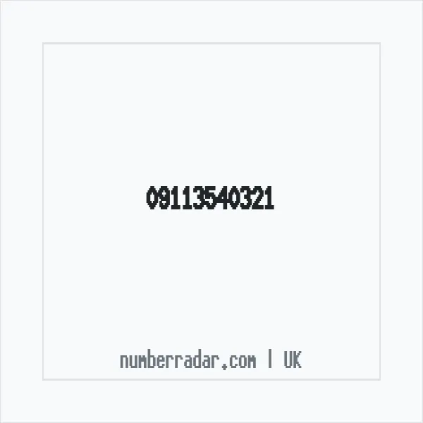 Reverse number check for +44 (9113) 540-321 — who called me?