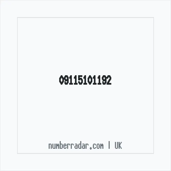 Reverse number check for +44 (9115) 101-192 — who called me?