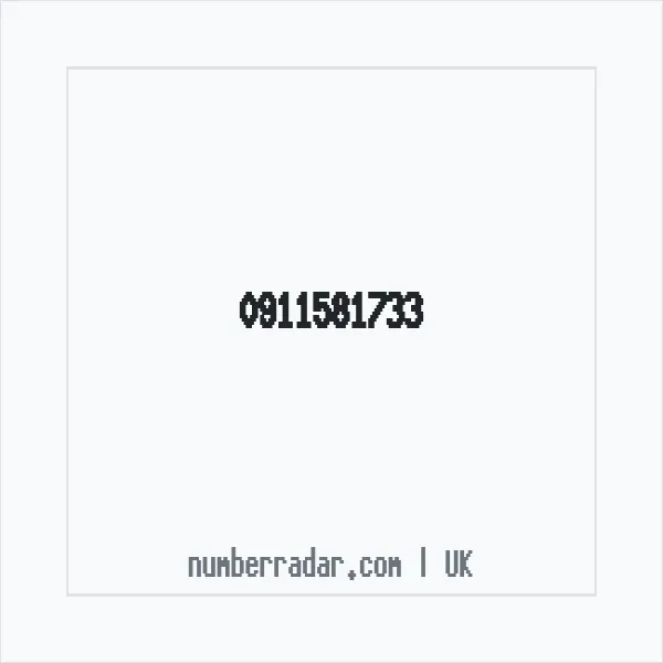 Reverse number check for +44 911581733 — who called me?