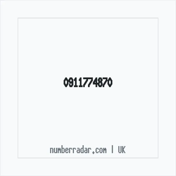 Reverse number check for +44 911774870 — who called me?