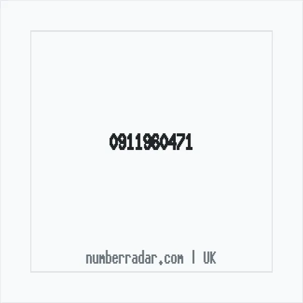 Reverse number check for +44 911960471 — who called me?