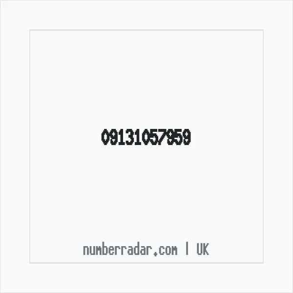 Reverse number check for +44 (9131) 057-959 — who called me?