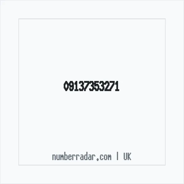 Reverse number check for +44 (9137) 353-271 — who called me?