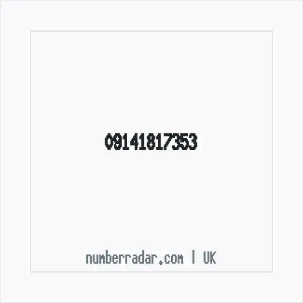 Reverse number check for +44 (9141) 817-353 — who called me?